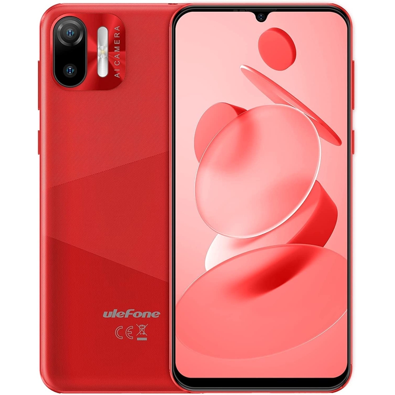 Ulefone Unlocked Cell Phones, Note 6 Android 11 Unlocked Smartphones, Ultra-Slim Lightweight, Triple Card Slots, 6.1" Waterdrop Full-Screen Dual SIM Phones, 3300mAh, Face Unlock, US Version - Black